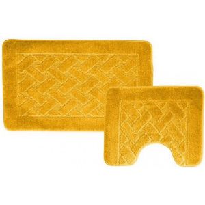 Набор ковриков (2предмета) «BANYOLIN» 60х100см (11 мм) желтый