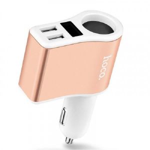 Автомобильная зарядка Hoco Z10 2USB 2.1A белая