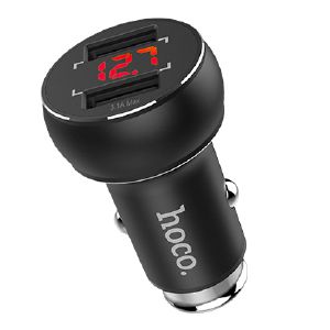 Автомобильная зарядка Hoco Z22 2USB 3.1A черная