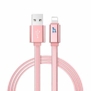 Кабель Hoco UPL12 Lightning розовое золото 1.2 м
