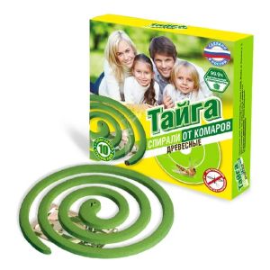 Спирали от комаров Тайга древесные, 10 шт