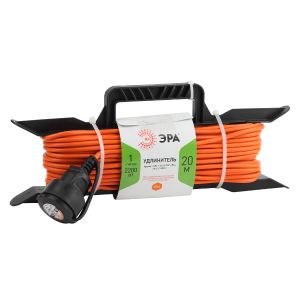 Удлинитель на рамке ЭРА 20 м ПВС 2x1 UFx-1-2x1.0-20m