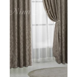 Штора Канвас мрамор Nina Art, 2 портьеры 160х250 см + 2 наволочки