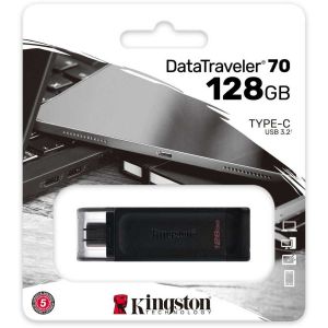 лешка Kingston 128GB DataTraveler 70 черная TYPE-C 3.2*