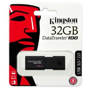 лешка Kingston 32GB DataTraveler 100 G3 черная USB 3.0*