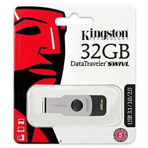 лешка Kingston 32GB DataTraveler SWIVL черная USB 3.1*