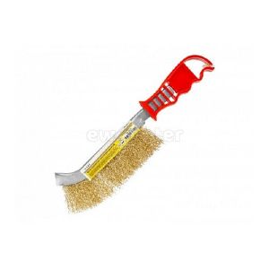 Щетка по металлу Кедр, латунная, пластиковая ручка 142-0112