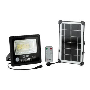 Прожектор светодиодный уличный на солн. бат. 50W, 360 lm, 5000K, с датч. движения, ПДУ, IP65