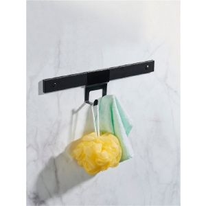 Крючок 2-й д/рейлинга LUND черный, сталь/порошк.покрытие BR-2600R-02