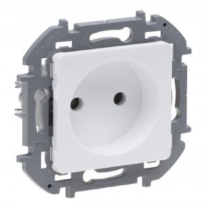 Мех. розетки 1-м СП Inspiria 16А IP20 250В 2P бел. Leg 673710