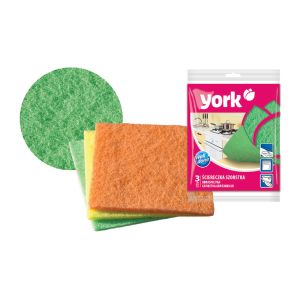 Губка-салфетка БЕТТИ абразивная 14*13 см 3 шт. YORK 3203