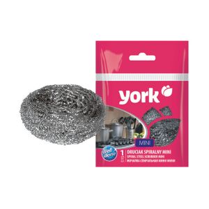 Мочалка для посуды нерж.спираль Мини YORK 0202