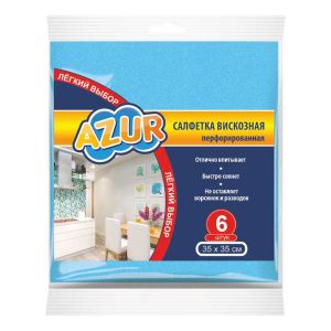 Салфетки д/уборки универс.35*35 см АЗУР набор 6 шт YORK