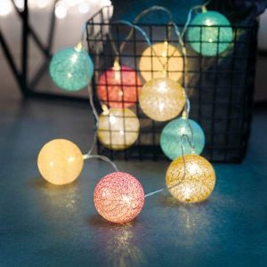 Тайские фонарики «Перламутр» 3.5 м, 20 LED, прозрачный ПВХ, цвет свечения теплый белый