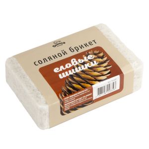 Соляной брикет Еловые шишки 1,2 кг, Банная линия