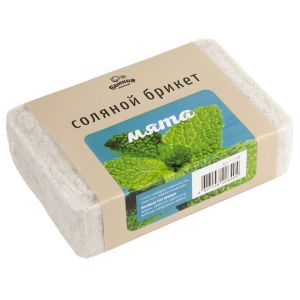 Соляной брикет Мята 1,2 кг, Банная линия