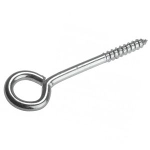 Шуруп с кольцом О-образный 4,0x60 мм, цинк, в уп.2 шт