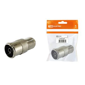 Переходник гнездо TDM F-гнездо TV (SQ1809-0009) 3 шт уп