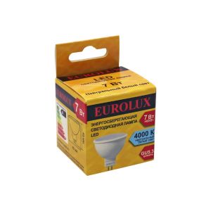 Лампа светодиодная EUROLUX LL-R-MR16-7W-230-4K-GU5.3