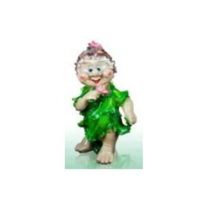 Фигура садовая гипс Девочка-Гном капуста 27x30 см ГАРДЕНВИЛЛ