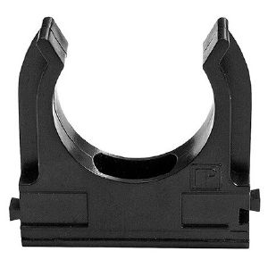 Клипса d-20 мм для гофротрубы черная уп.10 шт