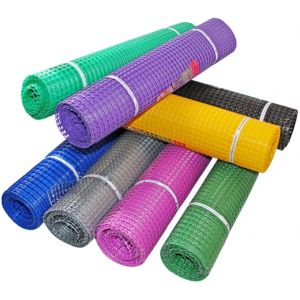 Сетка садовая 15х15 высота 1 м квадратная ячейка Красная