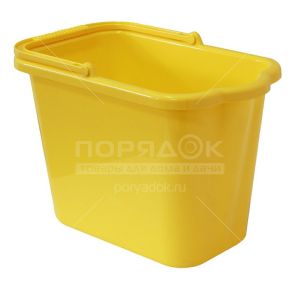 Ведро ПВХ 9,5 л прямоугольное со сливом желтое Idea М2420