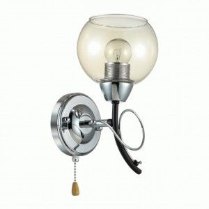 Бра LUMION 3507/1W LN18 142 хром/венге E27 60W MELEFA 150x130