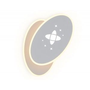 Бра Ambrella св/д св-к с выкл. FW109 SGR серый песок св/д 3000K 2K+6400K 6K 20W 230x140x50 1500lm