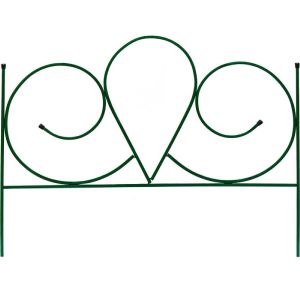 Заборчик металлический садовый №1 Изящный 0,92х0,68 м (5 секций)