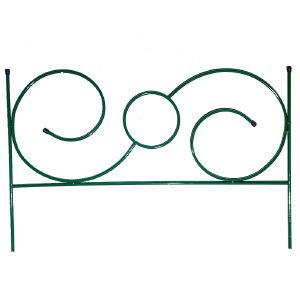 Заборчик металлический садовый №5 Сюита 0,92х0,59 м (5 секций)