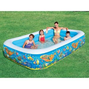 Бассейн надувной BESTWAY 305х183x56 см Подводный мир 54121