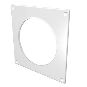 Накладка торцевая 150 х150 мм для круглого воздуховода d-100 мм Белый 10НКП