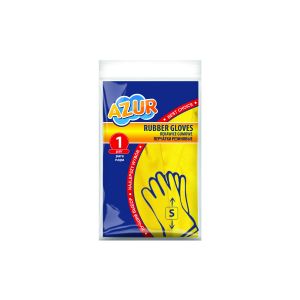 Перчатки резиновые латексные Azur, размер S