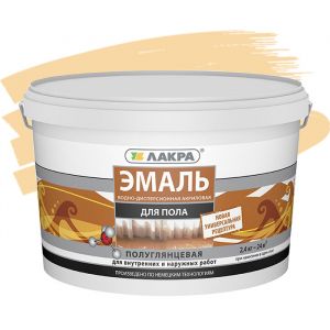 Эмаль акриловая для пола Лакра Золотисто-коричневая 2,4 кг, Л-С