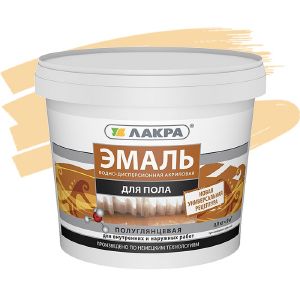 Эмаль акриловая для пола Лакра Красно-коричневая 0,9 кг, Л-С