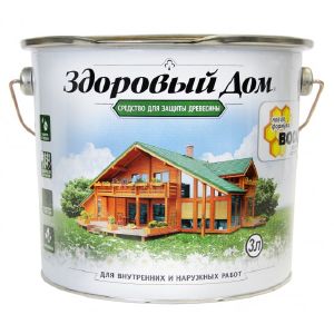 Защитно-декоративное покрытие Здоровый Дом 3 л Орегон