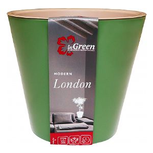 Горшок для цветов InGreen LONDON D160 мм, 1,6 л Оливковый