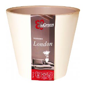 Горшок для цветов InGreen LONDON D160 мм, 1,6 л Сливочный ING6204СЛ