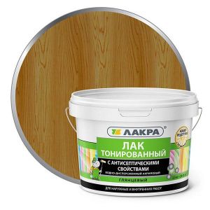 Лак в/д тонированный ЛАКРА 2,5 кг Дуб