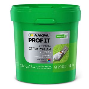 Штукатурка структурная «шуба» ЛАКРА PROF IT 25 кг