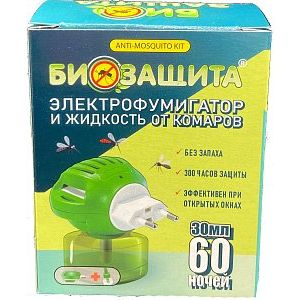 Электрофумигатор с жидкостью от комаров 60 ночей (МК)