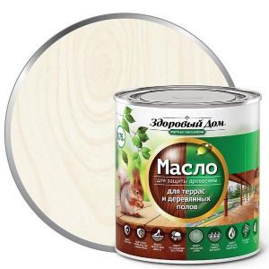 Масло для террас и деревянных полов ЗДОРОВЫЙ ДОМ белое 0,75 л