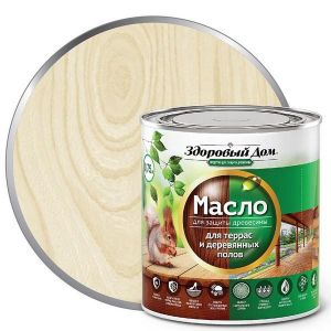 Масло для террас и деревянных полов ЗДОРОВЫЙ ДОМ слоновая кость 0,75 л