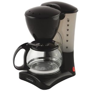 Кофеварка HOMESTAR HS-2021 черная, 550 Вт, 0,6 л