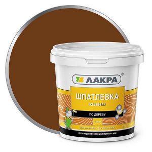 Шпатлевка по дереву ЛАКРА Орех 1,5 кг Л-С