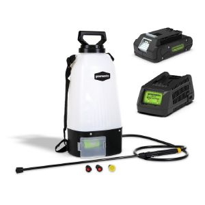Опрыскиватель садовый аккумуляторный Greenworks GSP1250, 24v, АКБ 4 А·ч и ЗУ