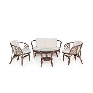 Набор мебели Багамы Натуральный ротанг коричневый, бежевый