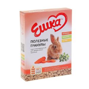 Корм гранулированный «Ешка» для декоративных кроликов, полезные гранулы, 400 г