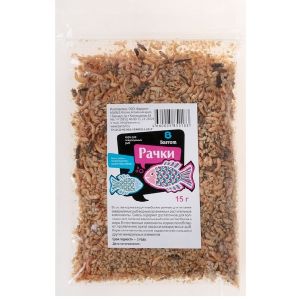 Корм для рыб Barrom «Рачки» (дафния/гаммарус), 15 г